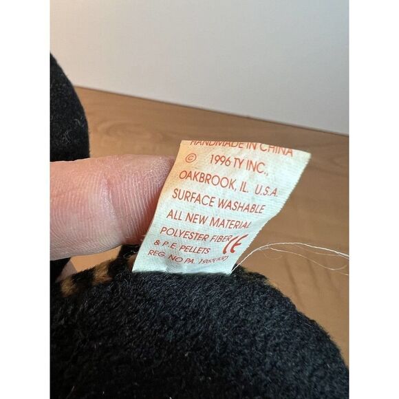 Ty Beanie Baby - Spinner the spider - w/protector 1996 - Picture 9 of 11